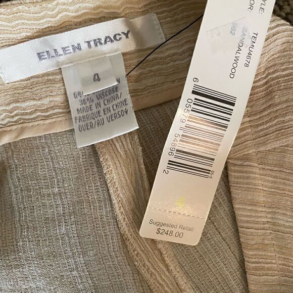 New Linen Blend Loose Lounge Pants, XL - Picture 3 of 9